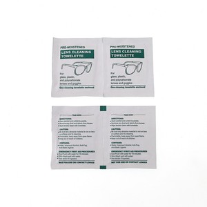 Medmount Desechable CE ISO Sin <span class=keywords><strong>Alcohol</strong></span> <span class=keywords><strong>Limpieza</strong></span> rápida Anti Vaho Secado rápido Paquete individual No tejido Papel resistente a la humedad Toallita de <span class=keywords><strong>limpieza</strong></span> de lentes - Product Image 3