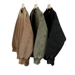 Sudadera con capucha de lavado ácido Vintage de peso pesado Unisex, lavado con piedra de alta calidad para hombres, esencial de invierno Digital de gran tamaño - Product Image 6