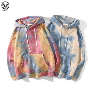 Suéter teñido anudado de invierno para hombre al por mayor, forro polar de algodón ecológico, impermeable, lavado ácido, diseño de impresión 3D - Product Image 5