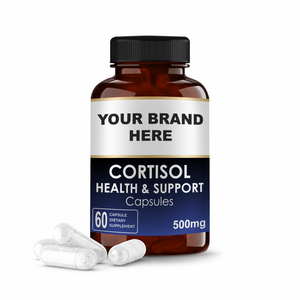 Suplemento de hierbas puras, suplemento de cortisol | Suplemento para mujeres | Relajación | Servicio de etiqueta privada - Product Image 1