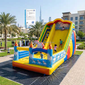 Castillo Hinchable Unicornio Comercial con Tobogán, Bounce House Duradero para Alquiler Fiestas Exteriores Infantiles - Product Image 1