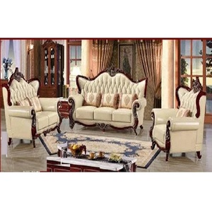 Ensemble de meubles de salon 5 places Royal Meubles de salon polonais brun antique Meubles de salon de luxe à thème moderne - Product Image 1