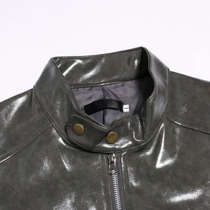 Nueva llegada precio barato calidad superior capucha chaqueta de cuero personalizado hombres moda chaqueta de cuero Pakistán hecho moda chaqueta de cuero - Product Image 3