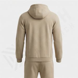 Ensemble de survêtement pour homme conçu avec une veste à capuche zippée de haute qualité, ensemble de course, logo personnalisé, motif en polyester, survêtement en polaire, couleur personnalisée - Product Image 2