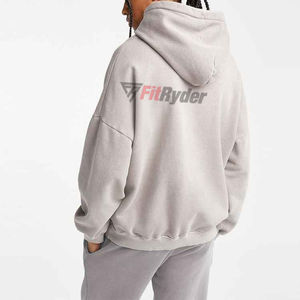 Sudadera con capucha personalizada con estampado lavado ácido de peso pesado para hombre, ropa deportiva informal Vintage, transpirable, sin costuras, el mejor estilo de moda, venta al por mayor - Product Image 4