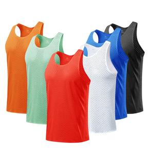 เสื้อกล้ามออกกำลังกายแบบสปอร์ต สไตล์ลำลองสำหรับผู้ชาย รับผลิตเสื้อกล้ามพร้อมสกรีนโลโก้ตามสั่ง ขายส่ง - Product Image 3