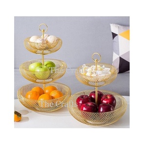 Panier à fruits de couleur noire en fer de qualité exclusive panier de rangement au design moderne pour accessoires de cuisine - Product Image 6