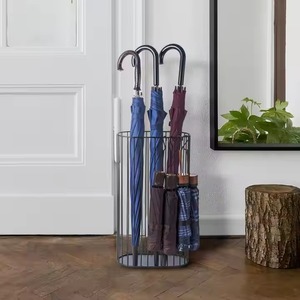 Premium metal umbrella <b>stand</b> fits well in commercial and residential indoor entryways <b>halls</b> and reception areas - Product Image 5