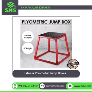 Venta al por mayor de calidad óptima, cajas de salto pliométricas de 12 "de altura para entrenamiento de fuerza y resistencia del fabricante indio - Product Image 4