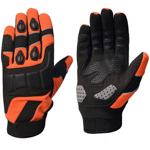 Gants d'impact respirants tous temps personnalisés en gros pour Motocross Racing fonction d'écran tactile en cuir imperméable pour le cyclisme - Product Image 1