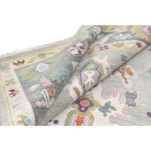 Alfombras de lana hechas a mano de la mejor calidad, alfombras antideslizantes Oushak turcas, pila cortada para uso doméstico, diseño clásico lavable para sala de estar - Product Image 5