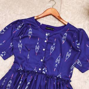 Vestido de Fiesta de Seda para Mujer, Diseño Floral con Estampado Digital, Georgette, Manga Larga, Completamente Cosido, Estilo Salwar, para Adultos - Product Image 3