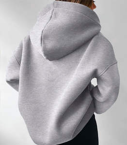 Sweats à capuche d'hiver et sweats à capuche anti-rides pour femmes polaire à manches longues pull surdimensionné mode - Product Image 2