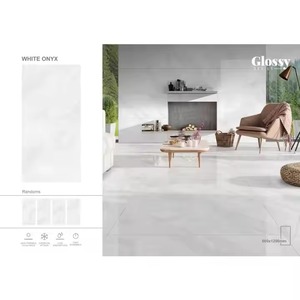 กระเบื้องปูพื้นพอร์ซเลนขัดเงาขนาด60x120ซม. ขนาด600x1200มม. เคลือบสีเทาเข้มขนาด24x48นิ้วสำหรับห้องนั่งเล่น - Product Image 2