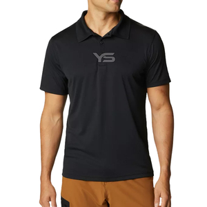 Polo informal de moda para hombre-Polo de golf de estilo de patrón sólido transpirable con opción multicolor - Product Image 1