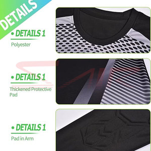Uniforme de Portero de Fútbol Personalizable al por Mayor para Hombre, 100% Poliéster, Impreso, Cómodo, de Alta Calidad, Servicio OEM Personalizado - Product Image 4
