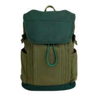 Sac à dos en toile vert kaki, géométrique, minimaliste, fermeture éclair, grande capacité, sac à dos de voyage pour étudiants, sac à dos décontracté pour la journée, sac à dos pour ordinateur portable, unisexe