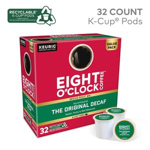 Café Eight O'Clock The Original Décaféiné, dosettes individuelles Keurig K-Cup, café torréfié moyen, 1 unité (lot de 32) - Product Image 3