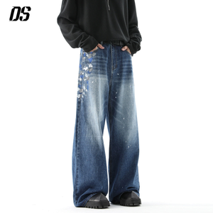 Мужские джинсы DS Custom в уличном стиле, средней посадки, свободного кроя, из экологически чистых дышащих материалов, оптом - Product Image 6