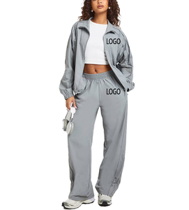 Envío Rápido, Conjunto Deportivo Informal de Nailon para Mujer, Estilo Hip Hop, para Correr, Transpirable, Chaqueta Holgada, Cortavientos, Chándal - Product Image 1