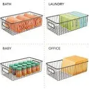 VISHAL HANDICRAFT Model 5667 Wire <b>Baskets</b> 1 Pack Metal Storage <b>Basket</b> Rectangle Carbon Steel Classic Style for Bathroom - Product Image 2