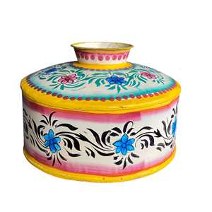 Maceta Cuadrada Vintage Pintada a Mano, Ecológica, para Interiores y Exteriores, para Plantar en la Sala de Estar, con Características de Drenaje - Product Image 3