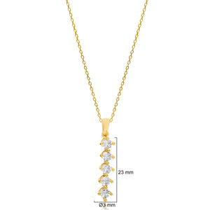 Forme ronde Zircon cubique pierre délicate collier à breloques en gros turc 925 bijoux en argent Sterling - Product Image 2