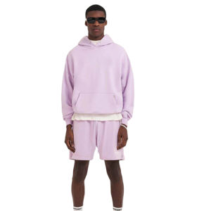 Sudadera con Capucha para Hombre, Corte Regular, Tejido Grueso, 100% Algodón Francés, Color Sólido, Ecológica, con Logotipo Personalizado Bordado, Estilo Urbano para Invierno - Product Image 2