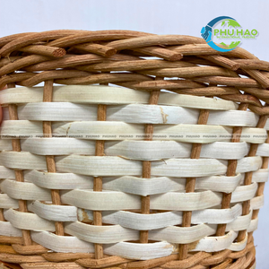 Panier en osier pour table à manger et buffet Panier de rangement pour pain en rotin vietnamien naturel - Product Image 4