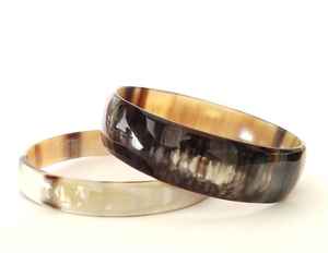 Brazalete de cuerno de búfalo de origen ético, pulsera hecha a mano, estilo antiguo Vintage, joyería de moda bonita - Product Image 1