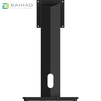 Soporte de monitor ajustable único Baihao de 22 pulgadas a 32 pulgadas, soporte de TV para HP Acer LG con orificios de montaje de 75 a 100mm, negro