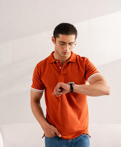 Polo para hombre con cuello redondo y logotipo personalizado, camisetas de golf de algodón 100%, diseño sencillo, pedido a granel, polos para hombre - Product Image 2