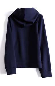 Sweat à capuche pour femmes, nouvelle collection printemps-automne, avec cordon de serrage, poche, capuche, design ample, tendance, sweat à capuche pour femmes - Product Image 3