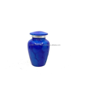 Urna Funeraria de Aluminio Estilo Americano, Biodegradable, Personalizada, con Acabado de Mármol, para Cenizas de Adultos, 200-220 Pulgadas Cúbicas - Product Image 3