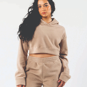 Conjunto Deportivo de 2 Piezas para Mujer, Transpirable, para Invierno, Sudadera con Cuello Redondo, Pantalones Deportivos con Puños, 100% Algodón Orgánico - Product Image 2