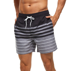 Nurak กางเกงว่ายน้ำขาสั้นสำหรับผู้ชาย, กางเกงว่ายน้ำน้ำหนักเบาระบายอากาศได้ดีวัสดุลำลองผ้าใยสังเคราะห์ลายพื้น - Product Image 6