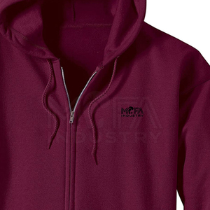 Sudadera con capucha y cremallera para hombre, 100% algodón, lisa, informal, con bordado personalizado, a la venta en Pakistán - Product Image 5