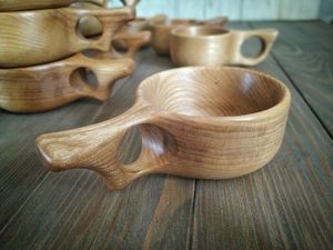 GROWTH Tasse à thé en bois naturel en bois pour vin, café, eau, boissons chaudes et froides, tasse à thé en bois de style japonais - Product Image 4