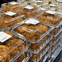 Boîtes en plastique transparent PET jetables de haute qualité pour pain, beignets, pâtisseries, desserts et gâteaux – Contenants en blister pour pâtisseries et pains