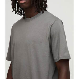 เสื้อยืดคอกลมสำหรับผู้ชายผ้าฝ้ายหนา GSM 220พรีเมี่ยมทรงโอเวอร์ไซซ์ธรรมดาเสื้อคอกลมพิมพ์ลายปรับแต่งได้ - Product Image 6