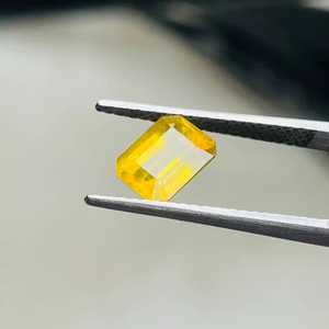 Zafiro Amarillo Natural de Grado AAA, Corte Esmeralda, 12 Piezas, Piedra Preciosa de Buena Calidad, Color Agradable, Perfecto para Fabricación y Pulido, para Joyería - Product Image 4