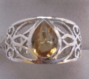 Shah Gems Women's Natural Citrine <b>Crystal</b> <b>Ring</b> 925 Sterling Silver - Product Image 1