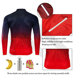 Maillot de ciclismo personalizado diseñado por el fabricante, camisetas de bicicleta de montaña ajustadas para hombre, ropa de ciclismo al por mayor - Product Image 5