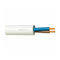 Rollo de Cable de 2 núcleos aprobado por VDE de alta calidad, cableado residencial Industrial europeo, aislamiento de PVC, suministro al por mayor a granel