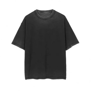 Nouvelle arrivée T-shirt surdimensionné personnalisé pour hommes 100% coton col montant et design boxy - Product Image 2