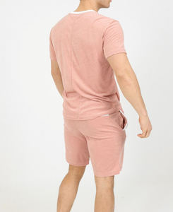 Conjunto de camiseta y pantalón corto para hombre, Tops de manga corta y pantalones, ropa informal transpirable, conjunto para correr, moda de verano - Product Image 3