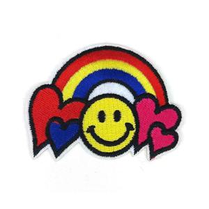 Parche Bordado Personalizado con Logotipo Grande, para Coser o Planchar, Estilo Moderno, Principalmente de Tela, con Diseño de Flores y Corazones, para Decoración de Ropa - Product Image 5