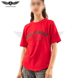 Camiseta de Mujer de Buena Calidad, Hecha a Mano, Cómoda, Último Estilo, Producto Nuevo, Camiseta de Algodón Estampada de Corte Regular para Mujer - Product Image 1