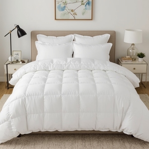 Luxe cao cấp 200gsm ngỗng cảm thấy chăn phong cách hiện đạ<span class=keywords><strong>i</strong></span> cố định tấm giường thoáng khí có thể giặt cao cấp chả<span class=keywords><strong>i</strong></span> Bông Hoa Văn Trơn - Product Image 4