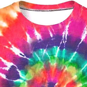T-shirt tie-dye pour homme, 100 % coton, haute qualité, écologique, coupe ample, respirant, en promotion. - Product Image 2